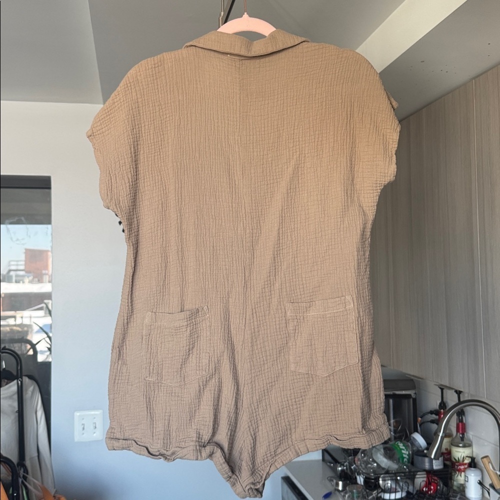 Princess Polly Salt Lake Romper Beige - Picture 8 of 10